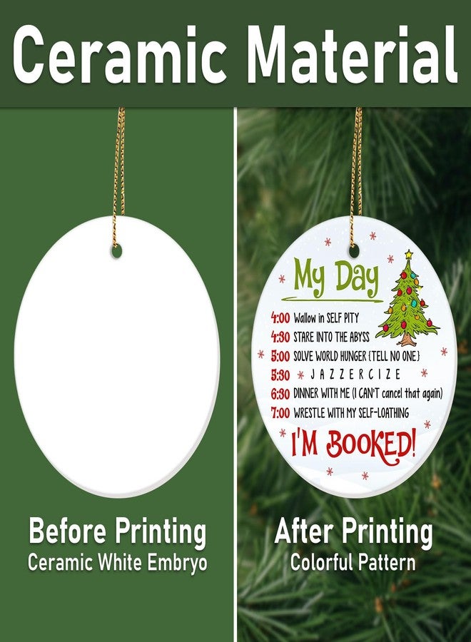 34HD Gifts for Christmas, Cartoon Characters Christmas Ornament Ceramic 2-Side Printed, Christmas Movie Gifts, Christmas Decorations for Trees - Image 3